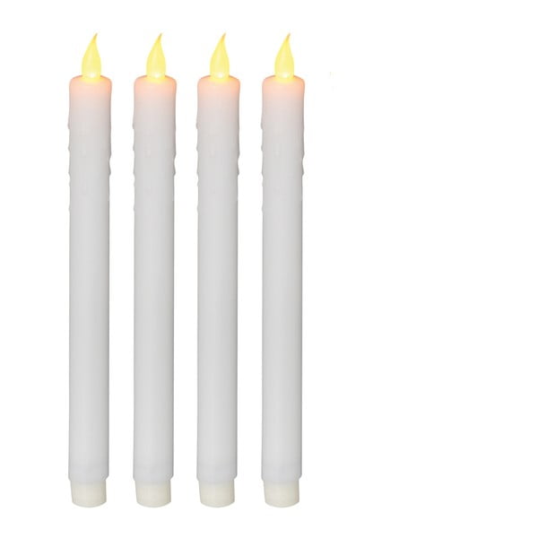 Sada 4 dekorativních svíček Naeve, výška 28 cm