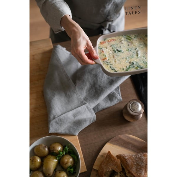 Lněná utěrka 45x65 cm Khaki – Linen Tales-image-3