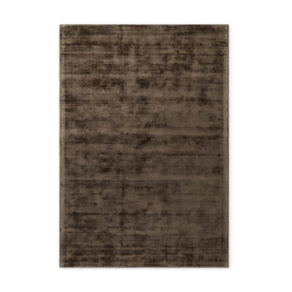 Hnědý ručně tkaný koberec z viskózy 80x150 cm Noemi – Vikosa