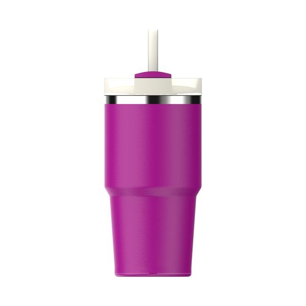 Růžová termoska s brčkem z nerezové oceli 600 ml Quencher H2.0 FlowState Tumbler Violet Blossom – Stanley-image-2