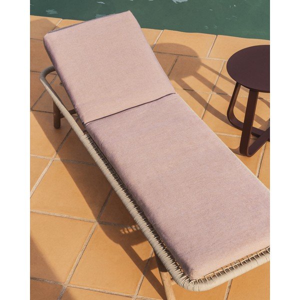 Béžový zahradní podsedák na lehátko 50x175 cm Maoni – Kave Home-image-2