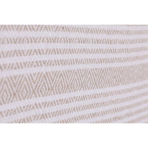 Světle béžový bavlněný přehoz přes postel Galina Beige White, 220 x 240 cm-image-1