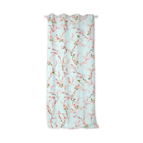 Závěs v mentolové a růžové barvě 140x300 cm Chinoiserie – Happy Friday-image-1