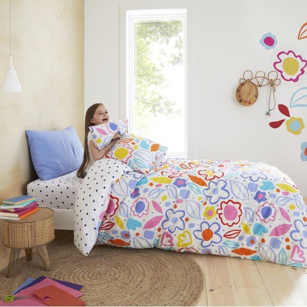 Bavlněné dětské povlečení 200x135 cm Blomme Floral - Pineapple Elephant-image-4