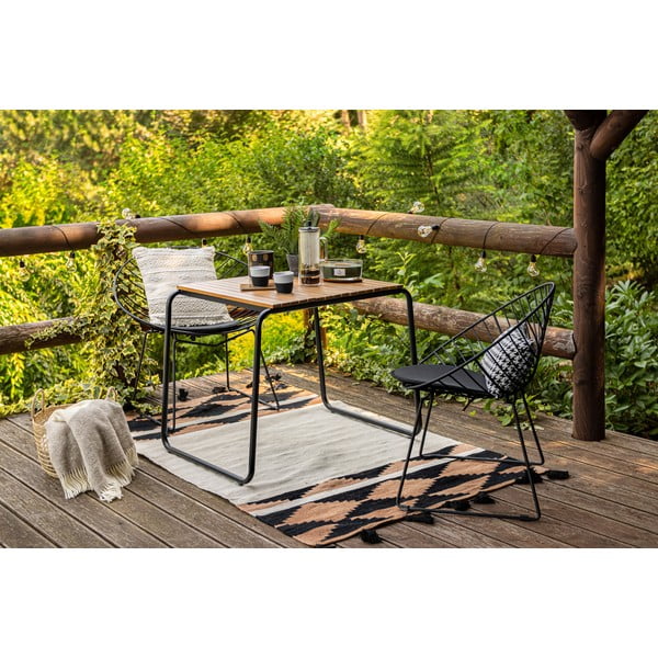 Sada 2 černých zahradních židlí Bonami Selection Coco-image-1