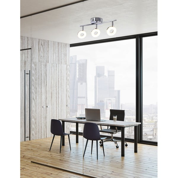 LED stropní svítidlo v leskle stříbrné barvě 47x16 cm Thema – Candellux Lighting-image-1