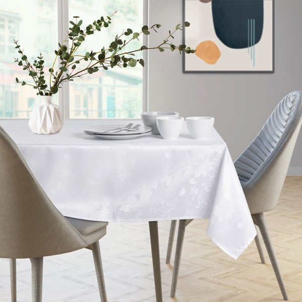 Bílý ubrus AmeliaHome Grapevine, 140 x 280 cm-image-2