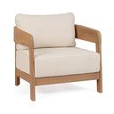 Dřevěné zahradní křeslo v přírodní barvě Pablo – Bizzotto