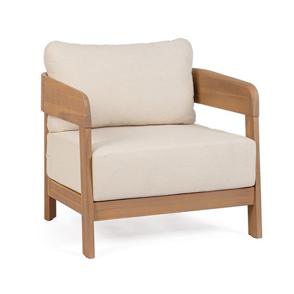 Dřevěné zahradní křeslo v přírodní barvě Pablo – Bizzotto