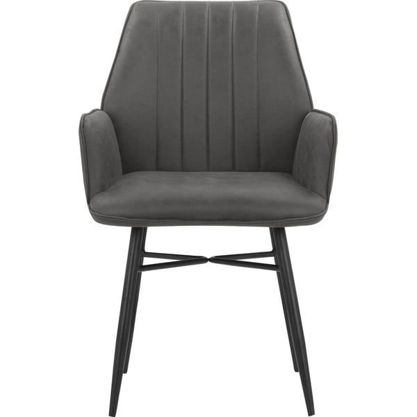 Antracitové jídelní židle v sadě 2 ks Anzo – Støraa-image-3