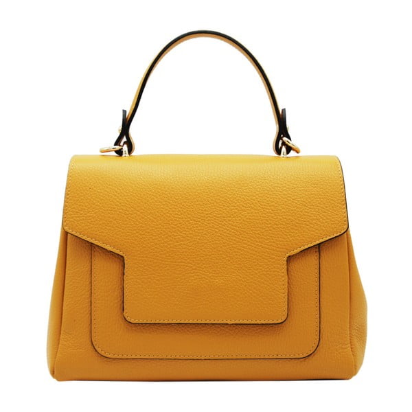 Žlutá kabelka z pravé kůže Andrea Cardone Calliso