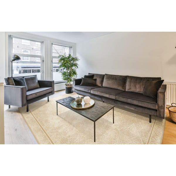 Béžový vlněný koberec 133x180 cm Jenny – Agnella-image-1