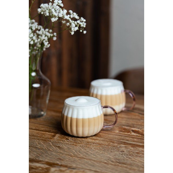 Hrnky na cappuccino v sadě 2 ks 350 ml Tulip – Vialli Design-image-1