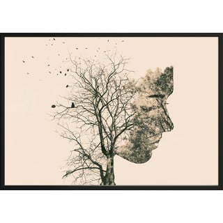 Plakát DecoKing Girl Silhouette Tree, 50 x 40 cm