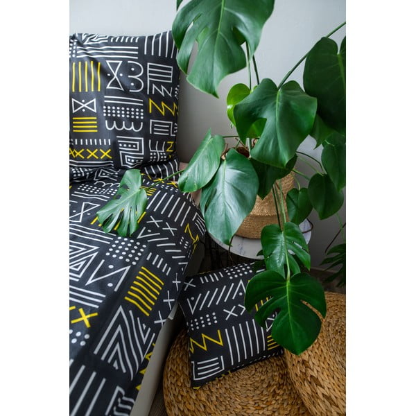 Šedé bavlněné povlečení na jednolůžko 140x200 cm LP Dita Runy – Cotton House-image-1