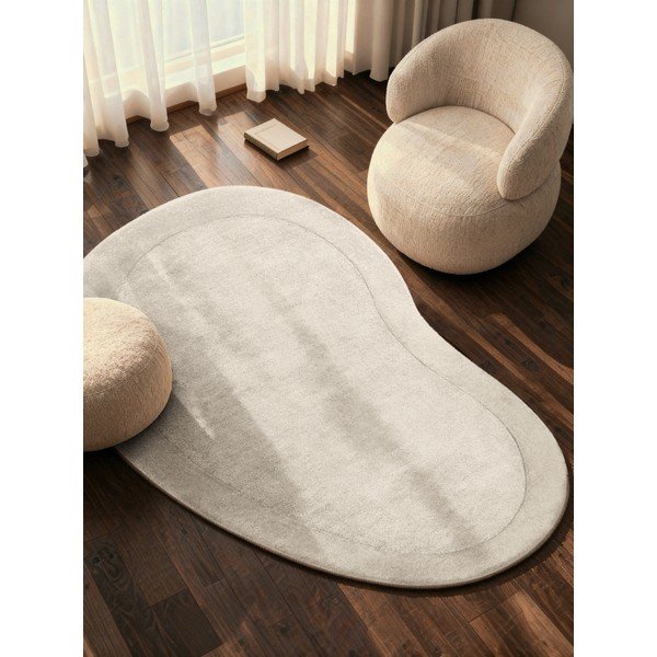 Krémový ručně tkaný koberec s příměsí vlny 125x200 cm Kari Organic – Villeroy&Boch-image-1