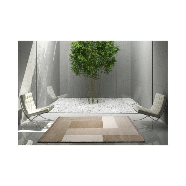 Béžový koberec Universal Tanum Blocks, 80 x 150 cm-image-1