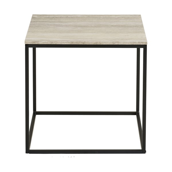 Odkládací stolek v dekoru kamene 45x45 cm Vita – House Nordic-image-2