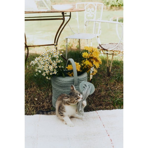 Látkový dětský koš na hračky šalvějově zelený 51x26x38 cm Water Can – Lorena Canals-image-1