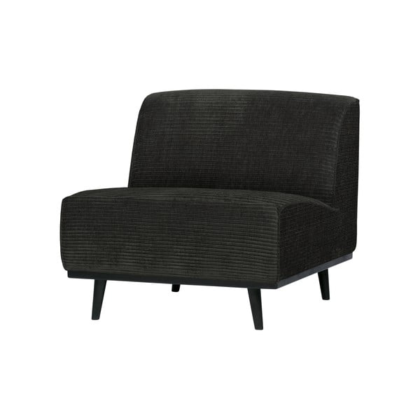 Tmavě šedé manšestrové křeslo BePureHome Statement-image-1