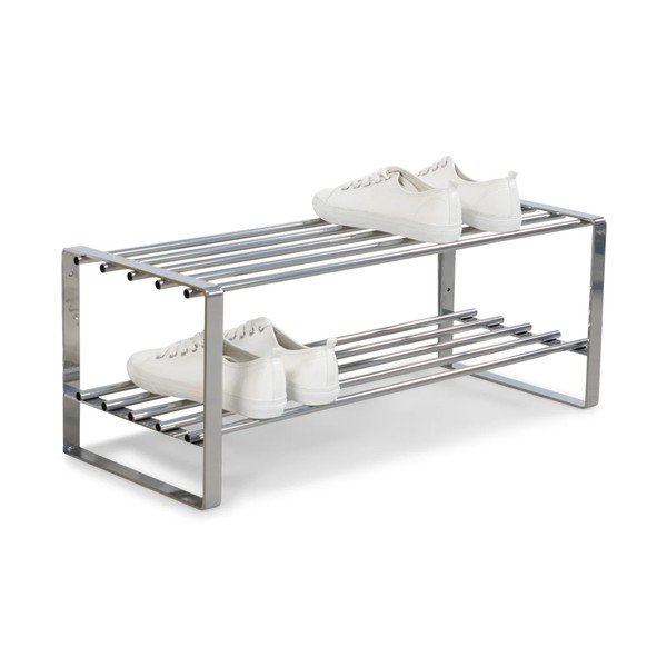 Kovový botník ve stříbrné barvě 70x29x27 cm Rex – Spinder Design-image-3