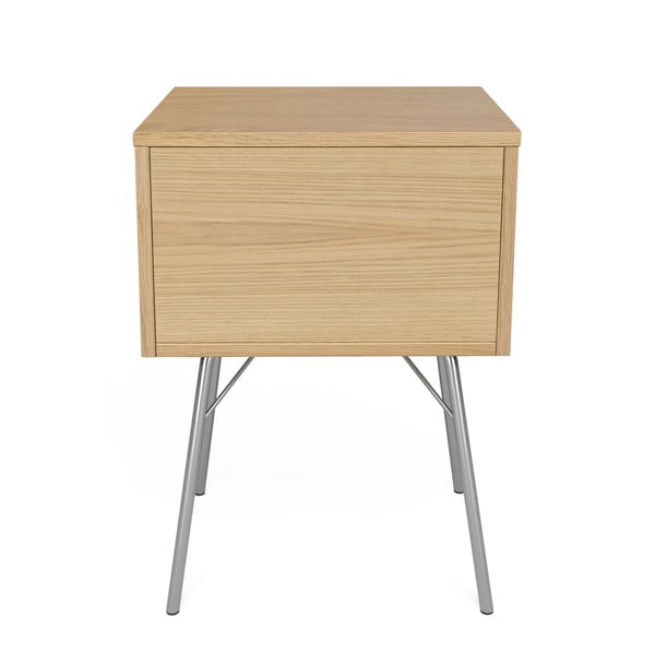 Noční stolek v dekoru dubu v přírodní barvě Rayburn – Woodman-image-4