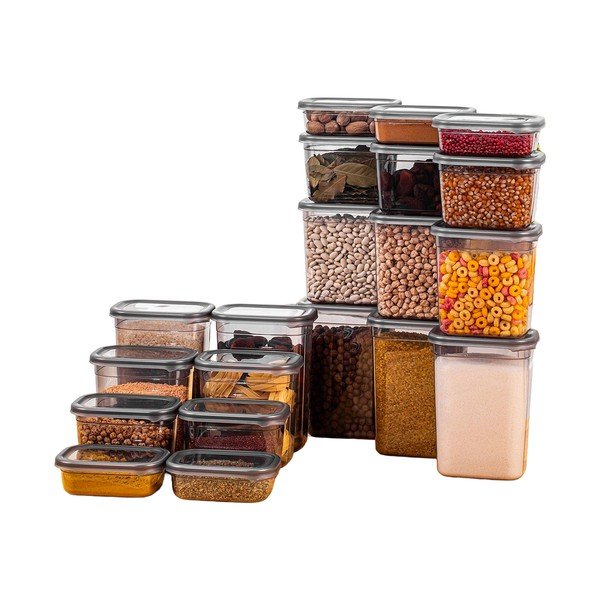 Plastové dózy v sadě 20 ks na potraviny Fresco – Hermia