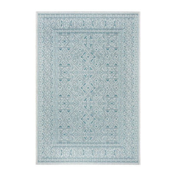 Tyrkysovo-béžový venkovní koberec NORTHRUGS Cuadrado, 160 x 230 cm
