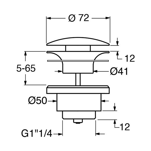 Umyvadlová výpusť Gsi – Sapho-image-1