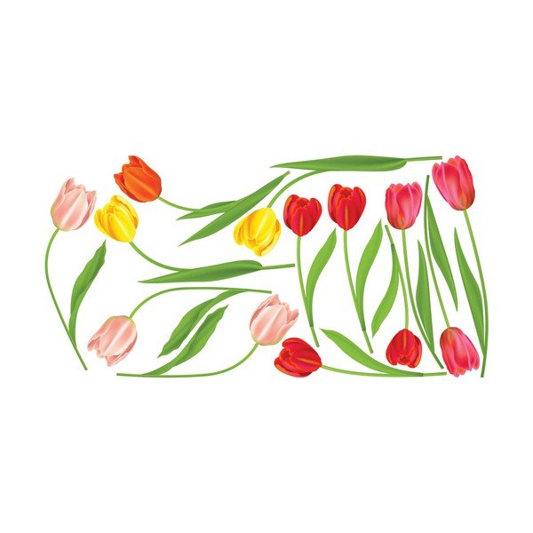 Sada samolepek na zeď Ambiance Wild Tulips-image-2