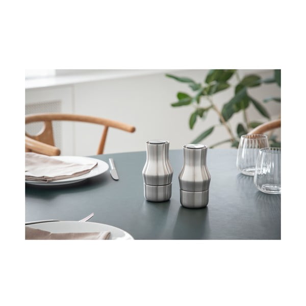 Mlýnek z nerezové oceli v matně stříbrné barvě Dorotea – Gense-image-4