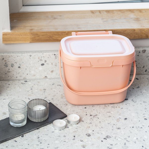 Růžový úložný box Addis Caddy, 4,5 l-image-3