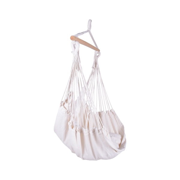 Krémové polstrované závěsné zahradní křeslo Tobago – Garden Pleasure-image-2