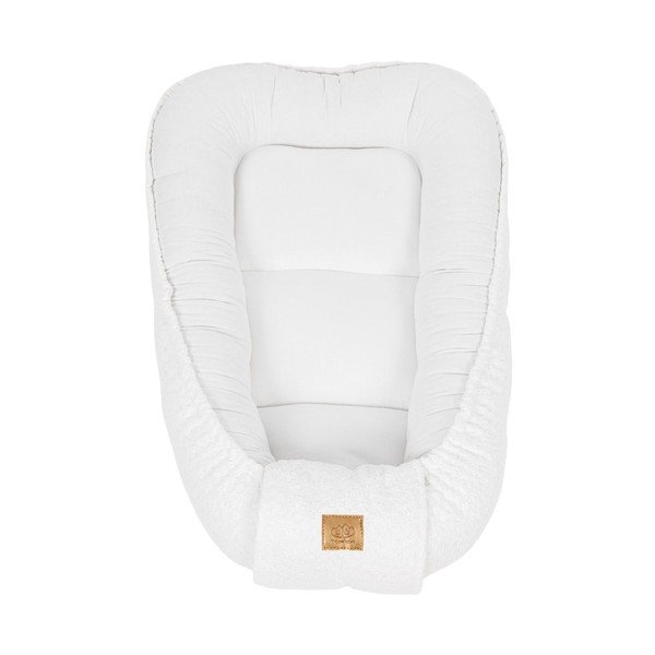 Bílé hnízdečko pro miminko 55x83 cm – Meowbaby