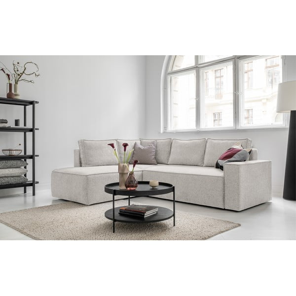 Krémová rozkládací rohová pohovka (levý roh) Brave Dave – Miuform-image-4