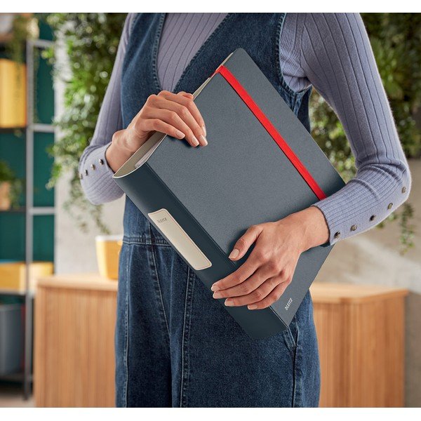 Šedý pákový pořadač Leitz Cosy, A4-image-1