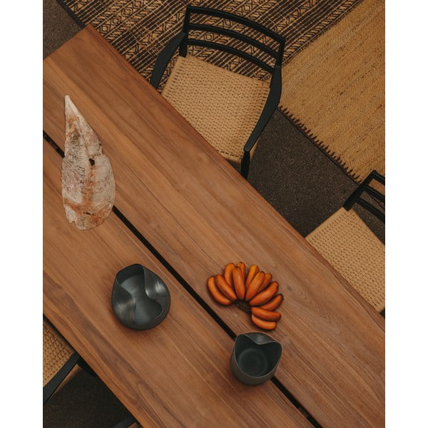 Jídelní stůl z teakového dřeva v přírodní barvě 100x220 cm Sashi – Kave Home-image-3