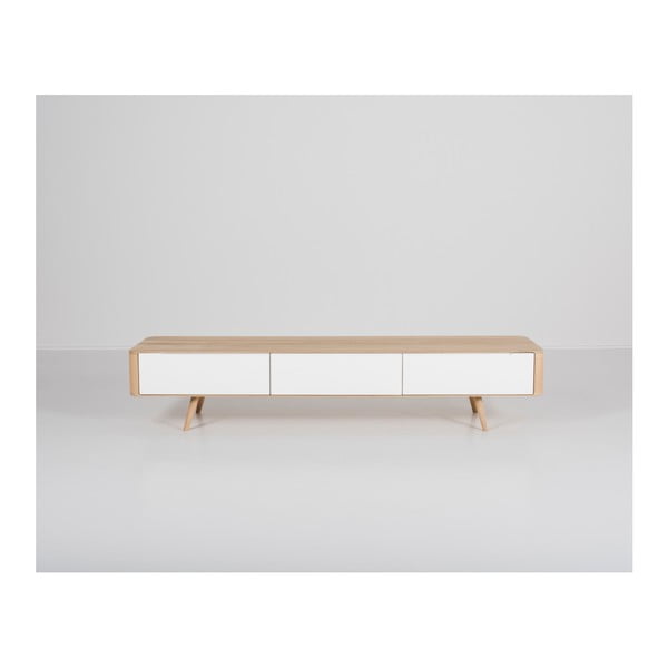 Televizní stolek z dubového dřeva Gazzda Ena, 225 x 42 x 45 cm-image-4