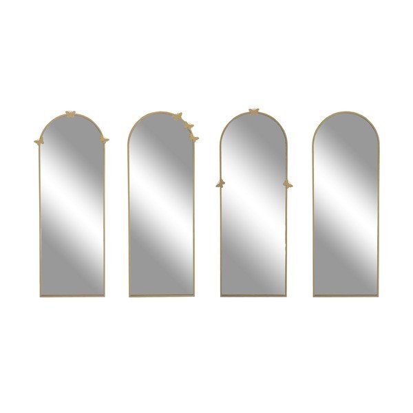 Stojací zrcadlo s rámem ve zlatém dekoru Neostill Butterfly-image-3