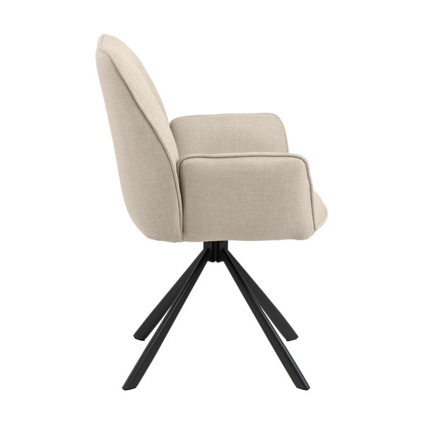 Béžová čalouněná jídelní křesla v sadě 2 ks s područkami Glenda – Actona-image-3