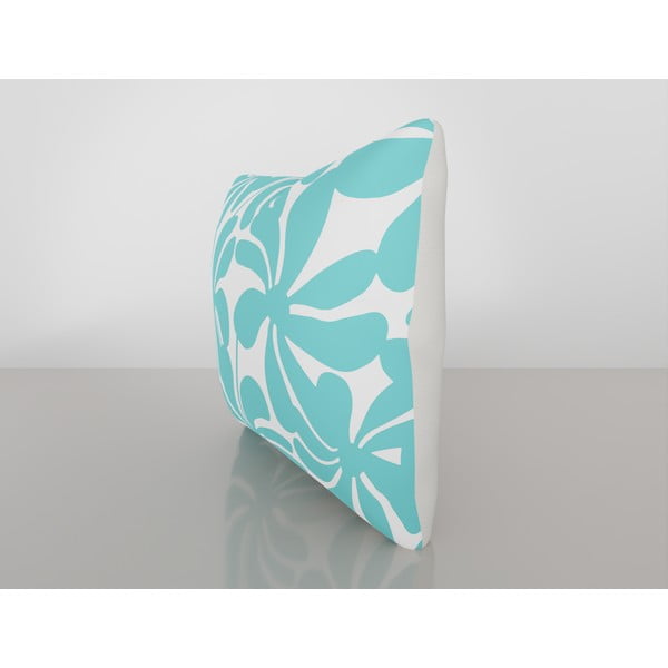 Tyrkysovo-bílý povlak na polštář Vitaus Jungle Paradiso, 43 x 43 cm-image-2
