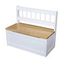 Bílá dětská lavice – Deco Pleasure