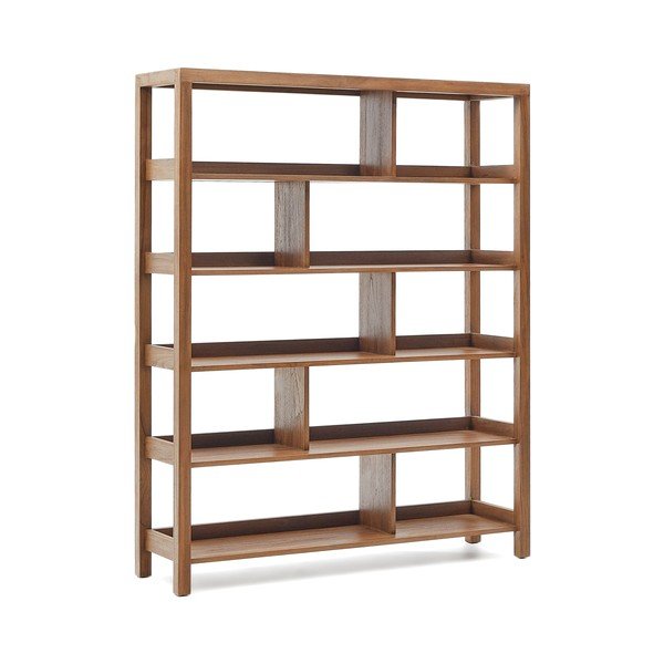 Knihovna z teakového dřeva v přírodní barvě 150x185 cm Sashi – Kave Home