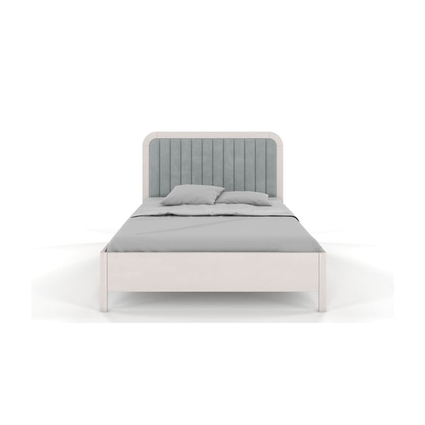 Bílá dvoulůžková postel z bukového dřeva Skandica Visby Modena, 200 x 200 cm-image-2