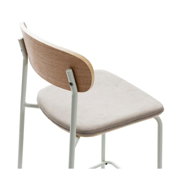 Barové židle v sadě 2 ks v béžovo-přírodní barvě (výška sedáku 66 cm) Adriana – Marckeric-image-4