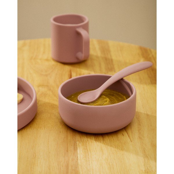 Silikonová dětská jídelní sada 2 ks Lili – Kave Home-image-1