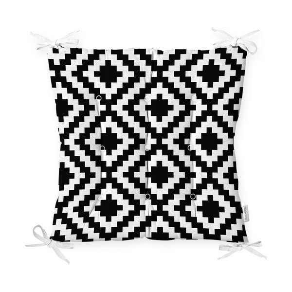 Podsedák na židli Minimalist Cushion Covers BW Geometric, 40 x 40 cm