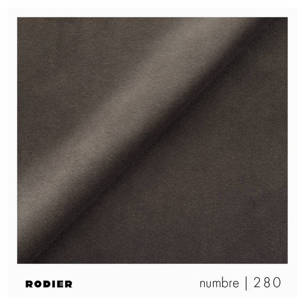 Taupe sametová rozkládací/s úložným prostorem rohová pohovka (pravý roh/s lenoškou) Rene – Rodier-image-4