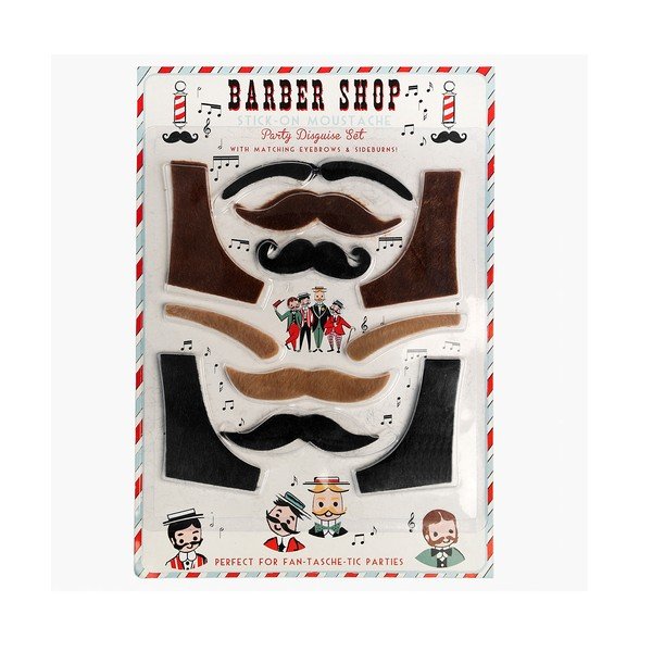 Set nalepovacích rekvizit holičství Rex London Moustache-image-1
