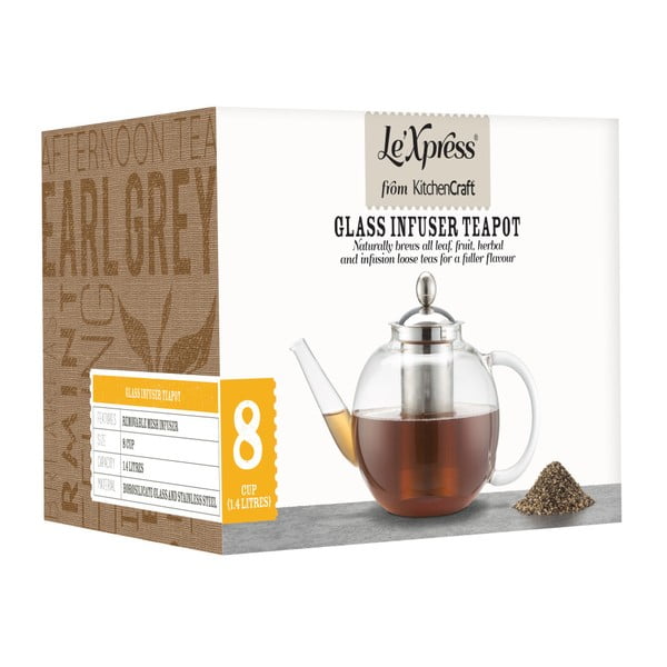 Čajová konvička s nerezovým sítkem Kitchen Craft, 1400 ml-image-2